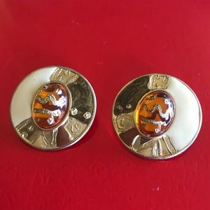 Gold / Earth colors Fashion Earrings